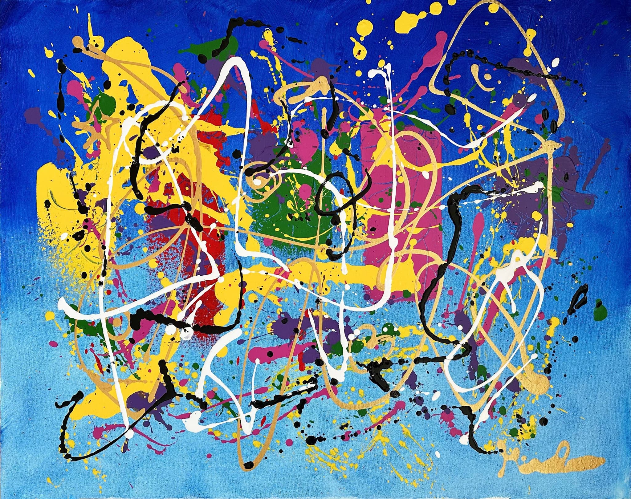 Full Bloom — abstract painting by Miroslavo
