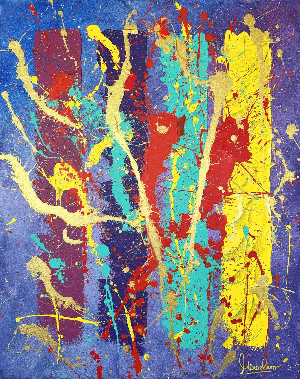 On The Edge of Freedom — abstract painting by Miroslavo
