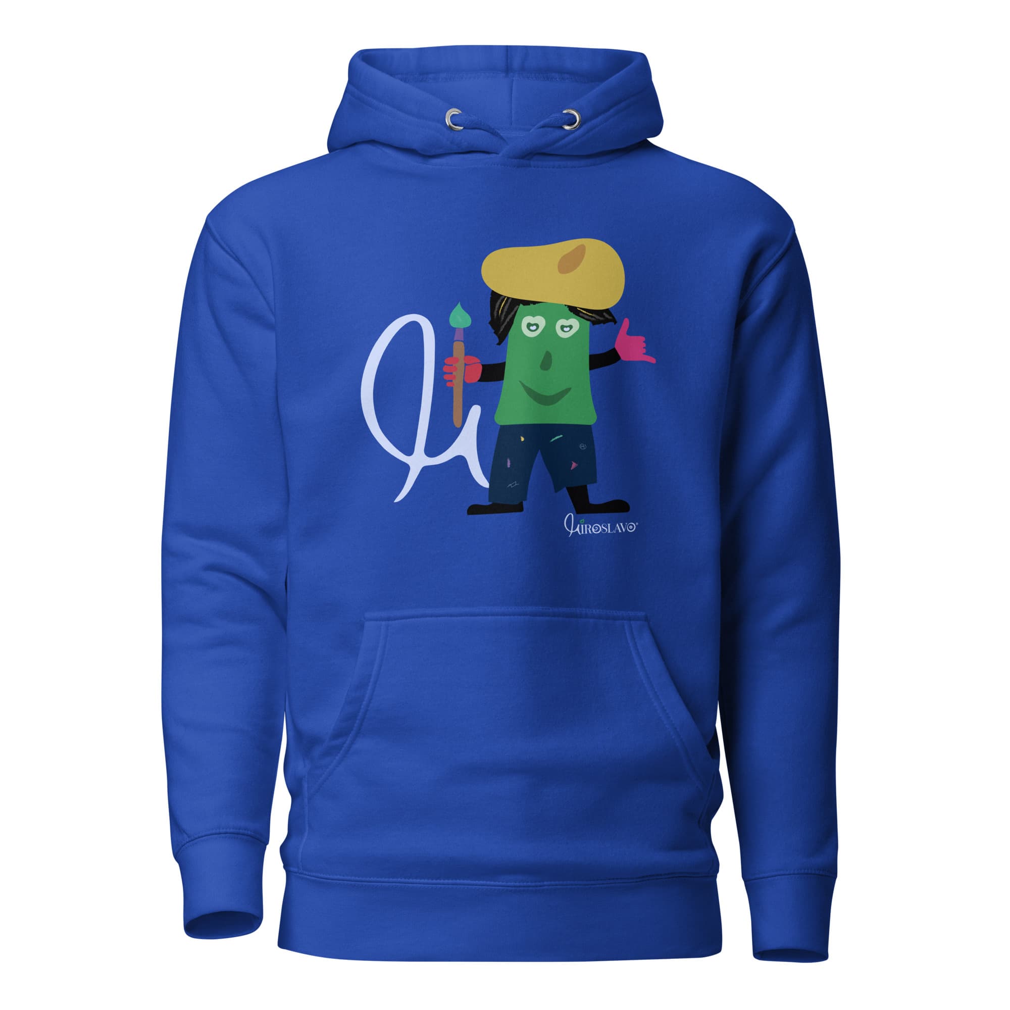 Born To Be Creative Mascot Hoodie — Royal Blue