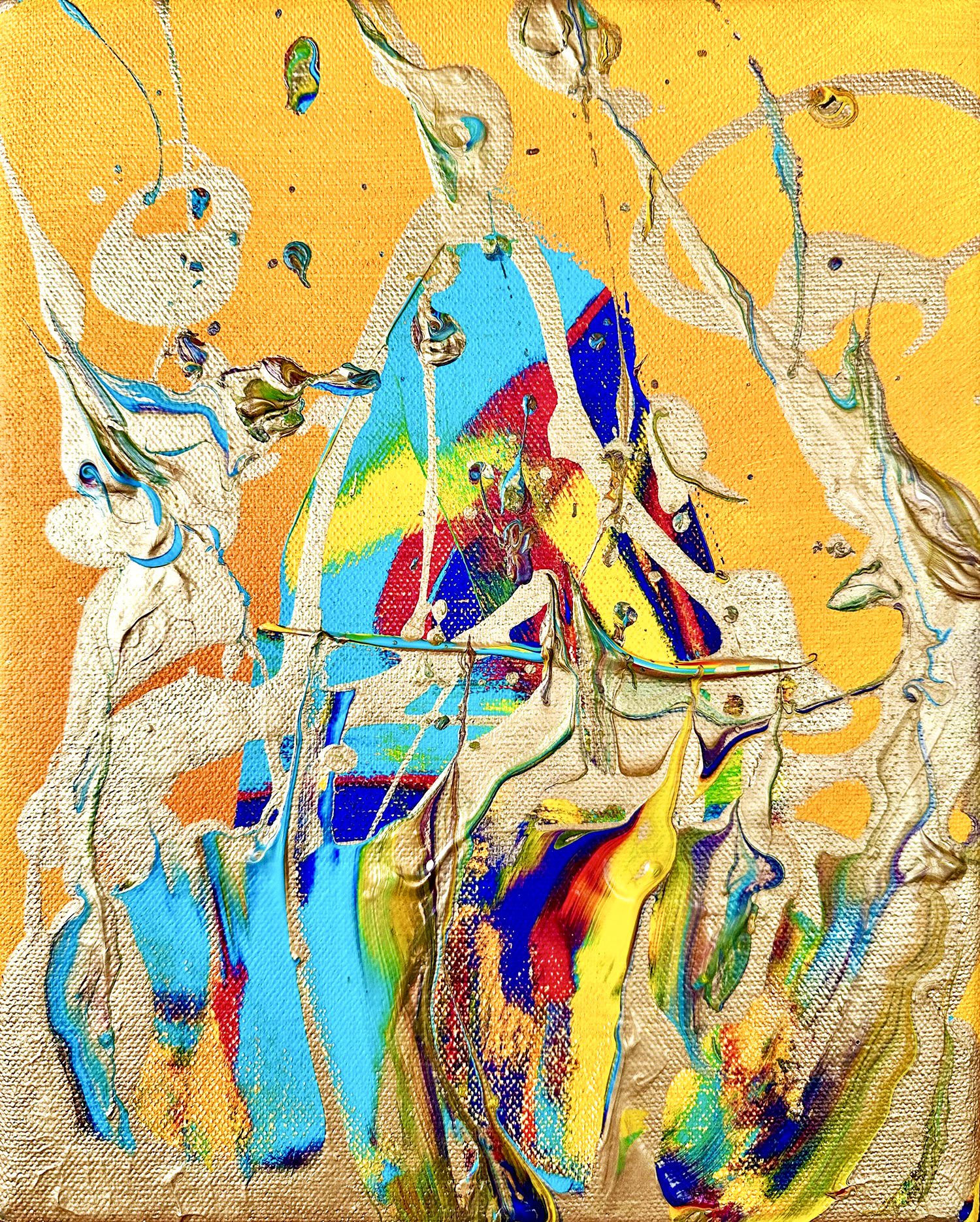 Home Sweet Home — contemporary abstract painting by Miroslavo